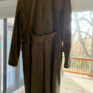 Theory suede double breasted coat